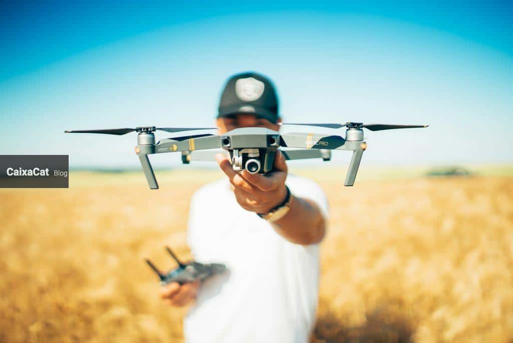 shallow focus photography of quadcopter