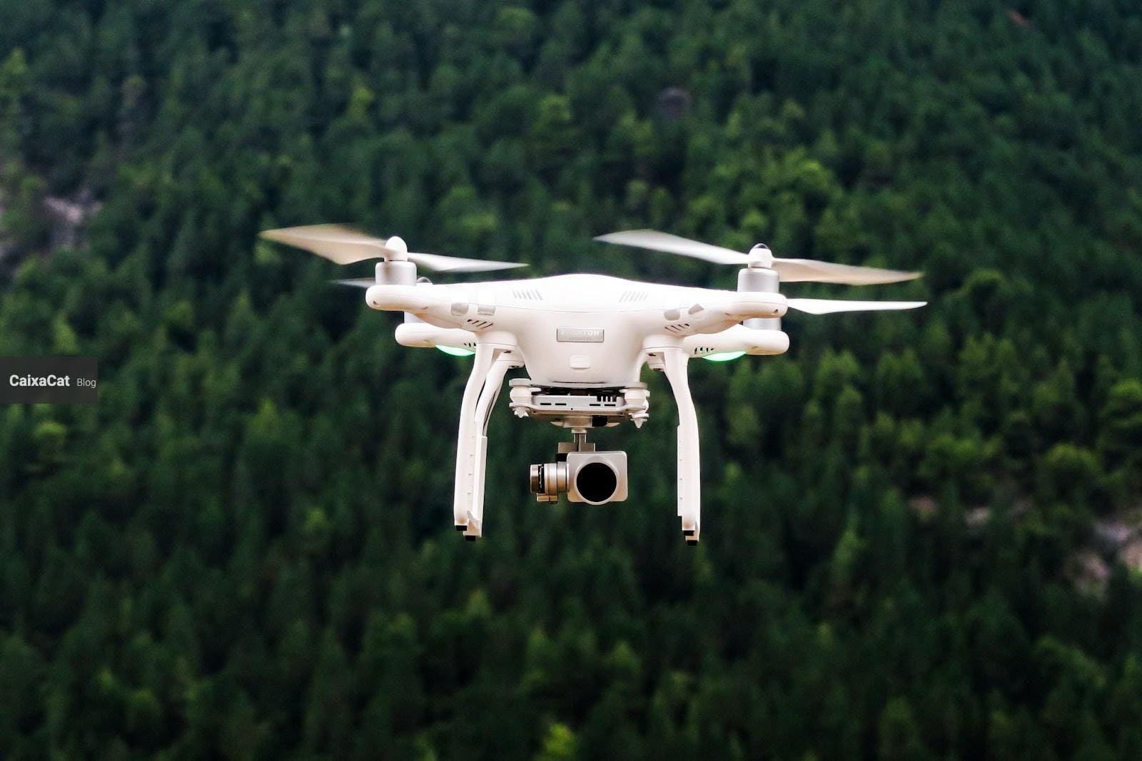 drone flying in sky